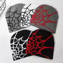 Knitting Spider Web Design Hat Skullies Beanies for Men Women Pullover Pile Cap Y2k Goth Warm Beanie Hats New Hip-hop Street Cap   4.6   235 Reviews   ౹   2,000+ sold